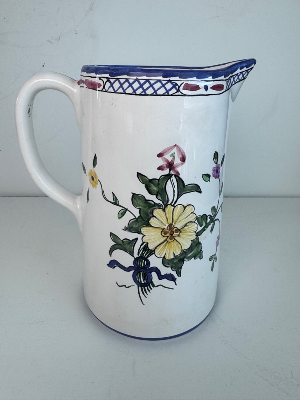 Tiffany & Co. Hand-Painted Pitcher Made in Portugal - Picture 7 of 8